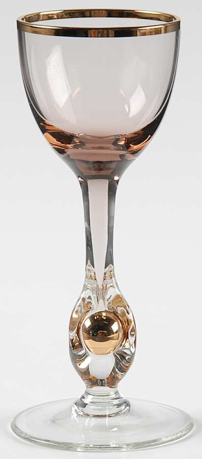 Atlas Amethyst Cordial Glass by Czechoslovakia-1