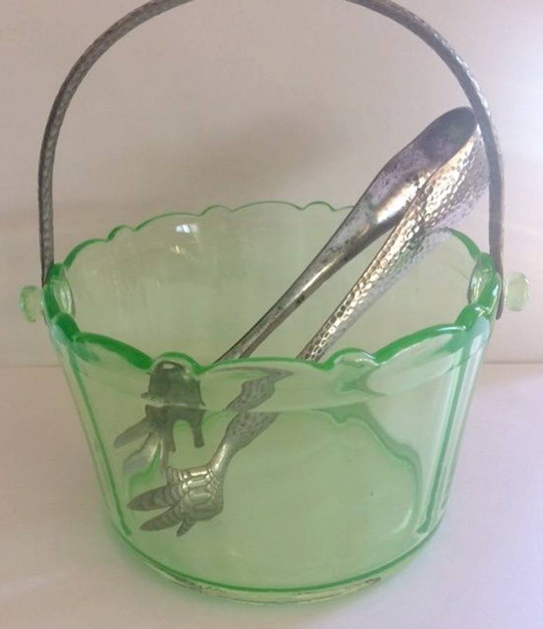 Round Green Ice Bucket by Cambridge-1
