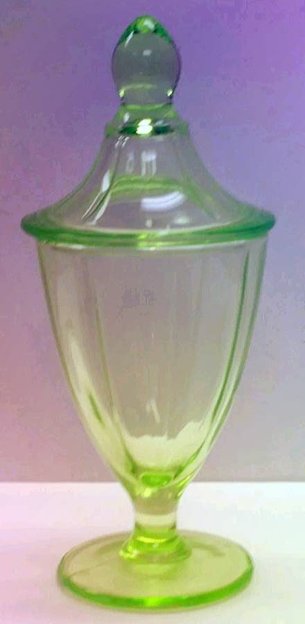Round Green Candy Jar & Lid by Cambridge-1