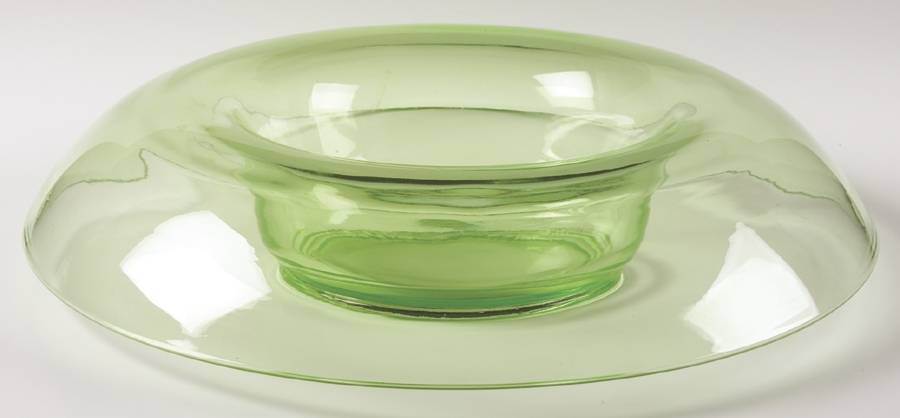 Round Green 14" Rolled Edge Bowl by Cambridge-1