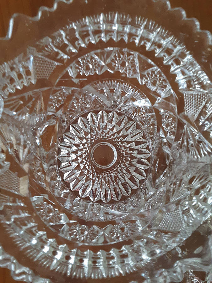 Wheat Sheaf Clear Cracker Jar No Lid by Cambridge-1