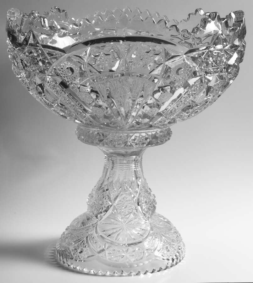 Wheat Sheaf Clear Punch Bowl by Cambridge-1