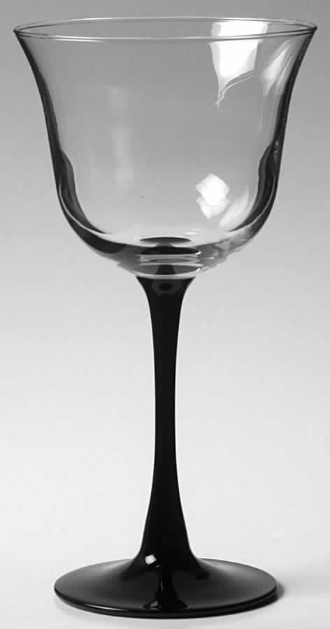 Americana Black Wine Glass by Cristal D'Arques - Durand-1