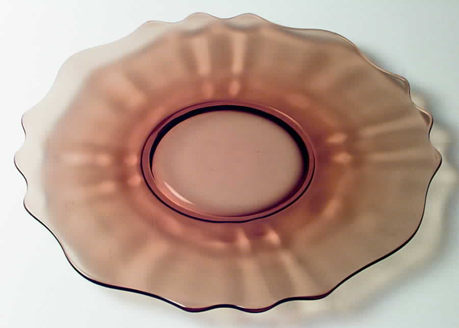 Newport Amber Medium Torte Plate by New Martinsville-1