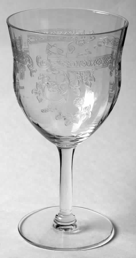 Etch 11 Water Goblet by Central Glass Works-1