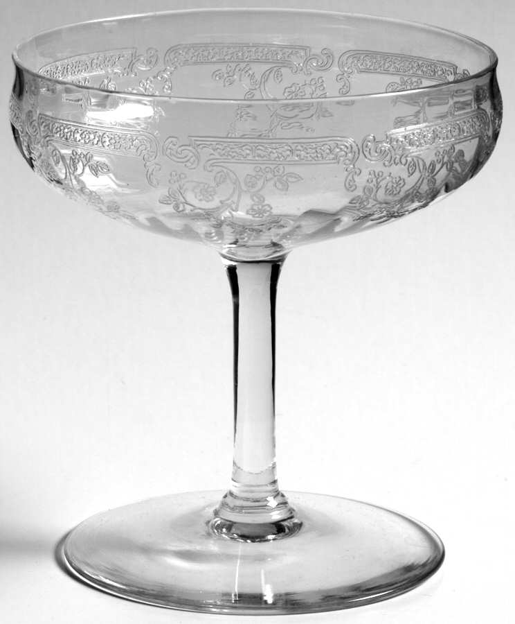 Etch 11 Champagne/Tall Sherbet by Central Glass Works-1