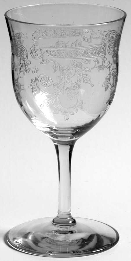 Etch 11 Wine Glass by Central Glass Works-1