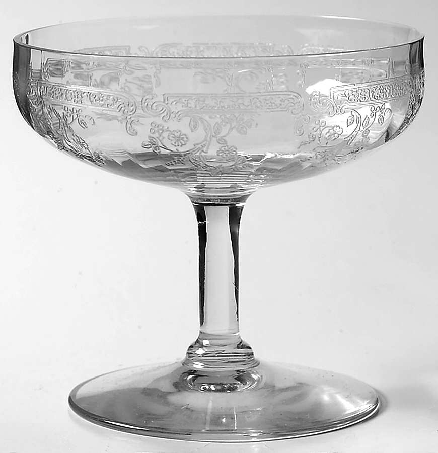 Etch 11 Low Sherbet by Central Glass Works-1