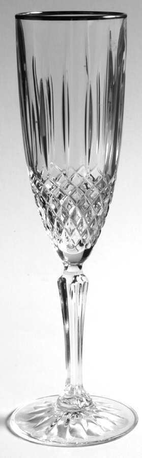 Constance (Platinum Trim) Fluted Champagne by Cristal D'Arques - Durand-1