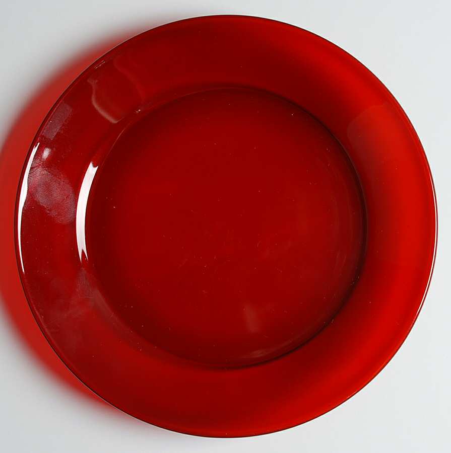 Color Program Ruby 8" Salad Plate by Cristal D'Arques - Durand-1