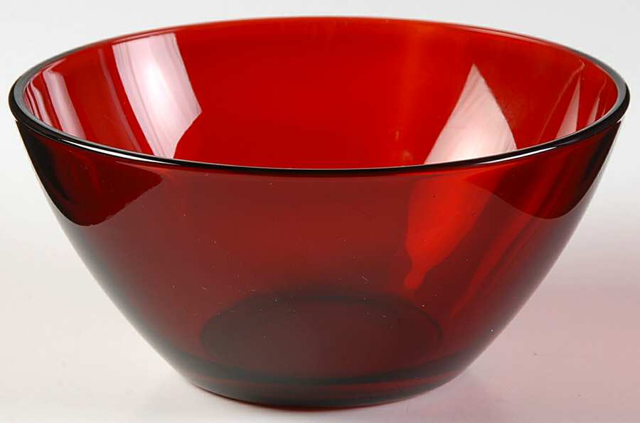 Color Program Ruby 5" Small Fruit/Dessert Bowl by Cristal D'Arques - Durand-1