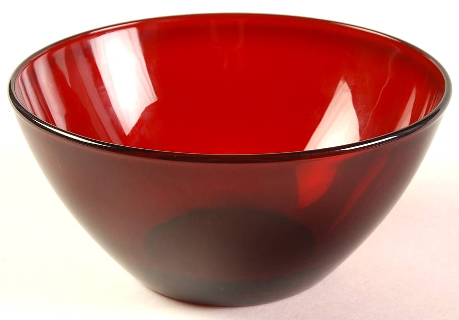 Color Program Ruby 6" Large Fruit Bowl by Cristal D'Arques - Durand-1