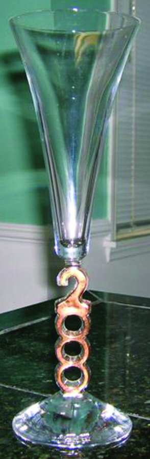 Millennium 2000 Fluted Champagne by Cristal D'Arques - Durand-1