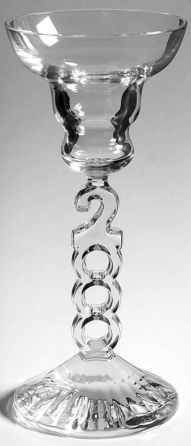 Millennium 2000 7" Single Light Candlestick by Cristal D'Arques - Durand-1