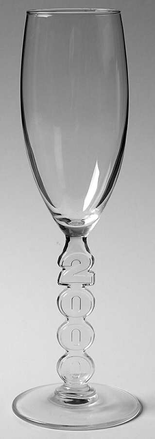Millennium 2000 Fluted Champagne by Cristal D'Arques - Durand-1