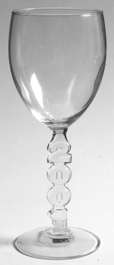 Millennium 2001 Water Goblet by Cristal D'Arques - Durand-1