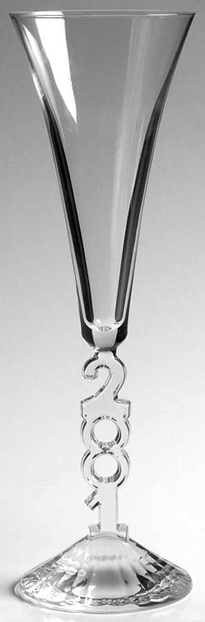 Millennium 2001 Fluted Champagne by Cristal D'Arques - Durand-1