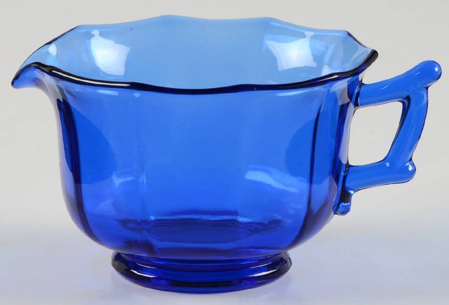 Decagon Ritz Blue Creamer by Cambridge-1