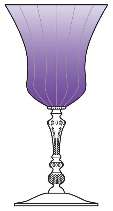 Gadroon Amethyst Water Goblet by Cambridge-1