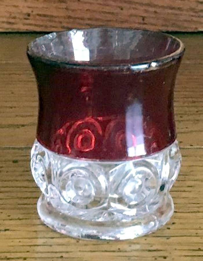 Royal Ruby Flash Toothpick Holder by Co-Operative Flint-1