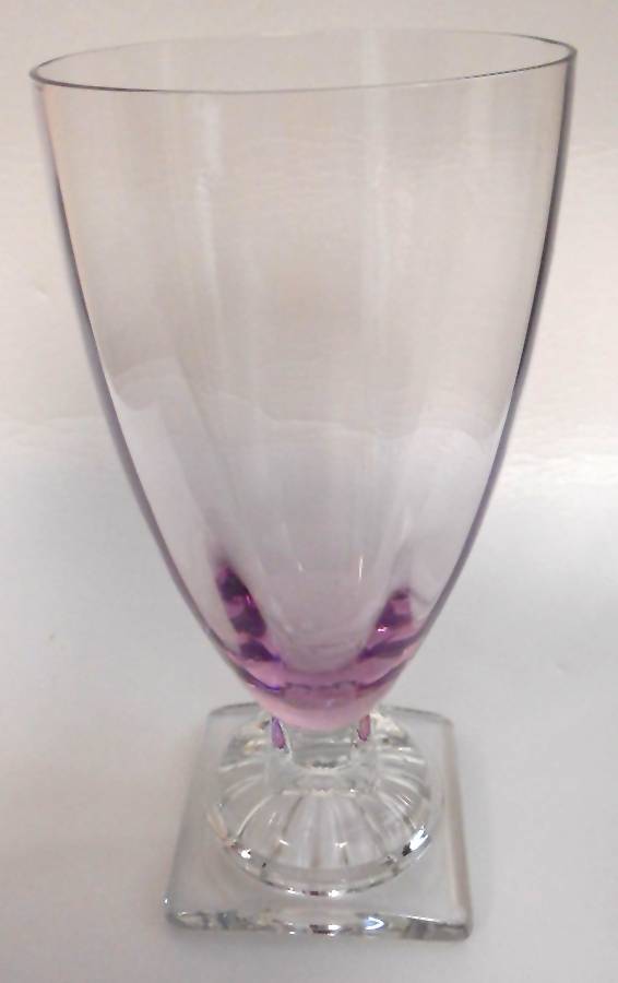 1450 Lilac Bowl Water Goblet by Central Glass Works-1
