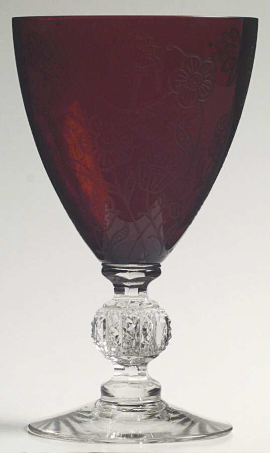 Bretton Ruby (Carmen) Water Goblet by Cambridge-1