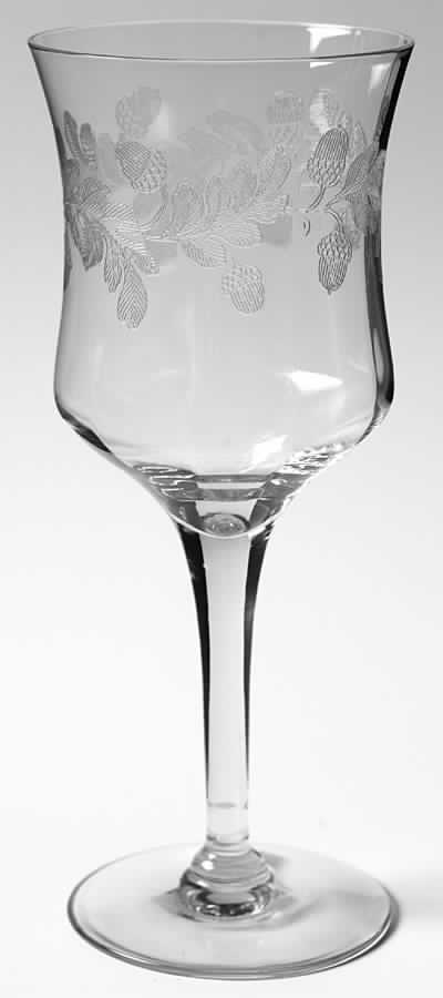 Acorn & Oak Leaf Water Goblet by Central Glass Works-1