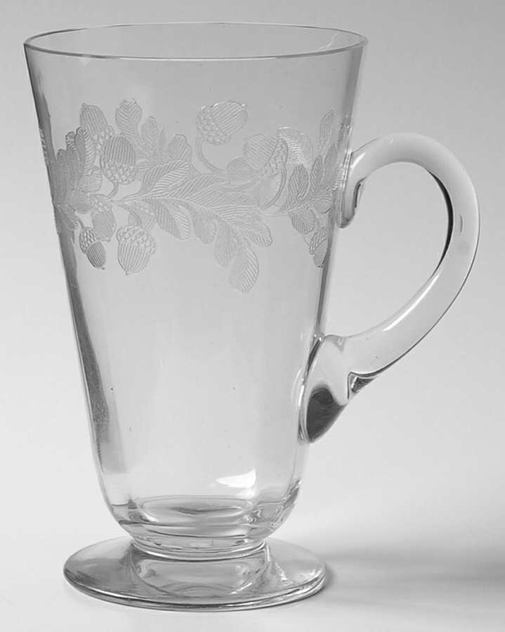 Acorn & Oak Leaf Handled Tumbler by Central Glass Works-1