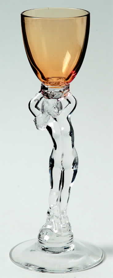 Nude Stems-All Colors & Variations Amber Brandy Glass by Cambridge-1