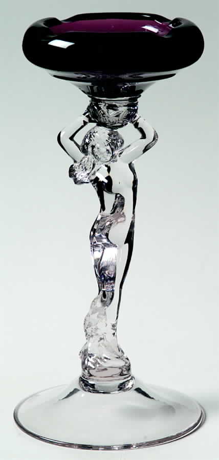Nude Stems-All Colors & Variations Amethyst Stemmed Ashtray by Cambridge-1
