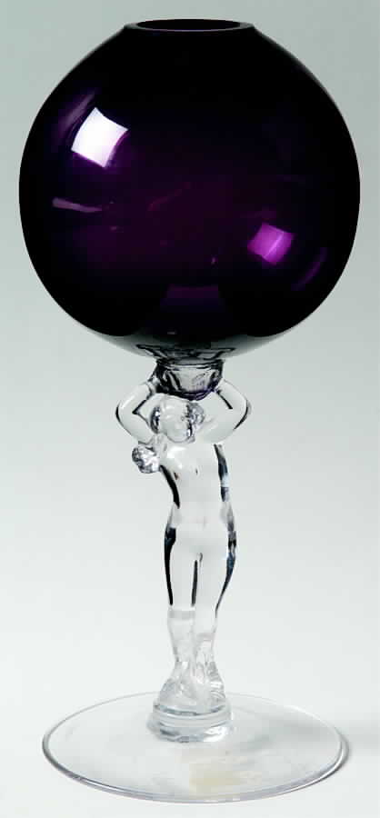 Nude Stems-All Colors & Variations Amethyst Ivy Ball Vase by Cambridge-1