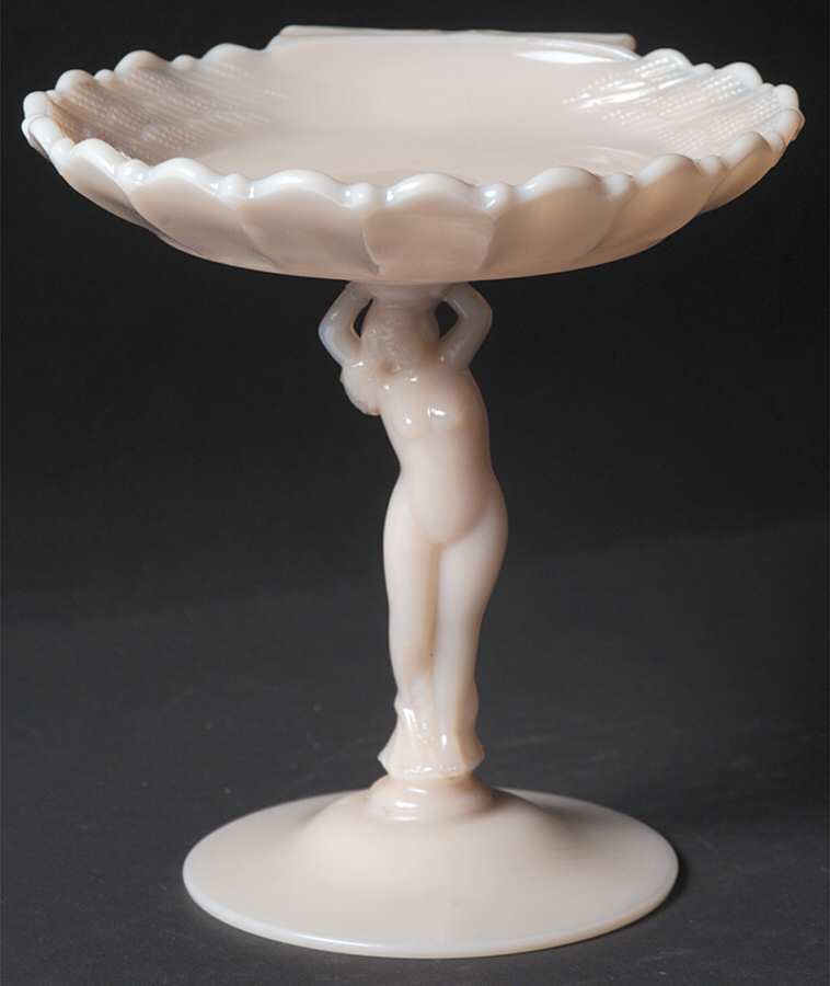 Nude Stems-All Colors & Variations Crown Tuscan (5" X 5") Shell Compote by Cambridge-1