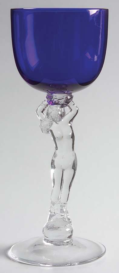 Nude Stems-All Colors & Variations Royal Blue Sauterne Wine by Cambridge-1