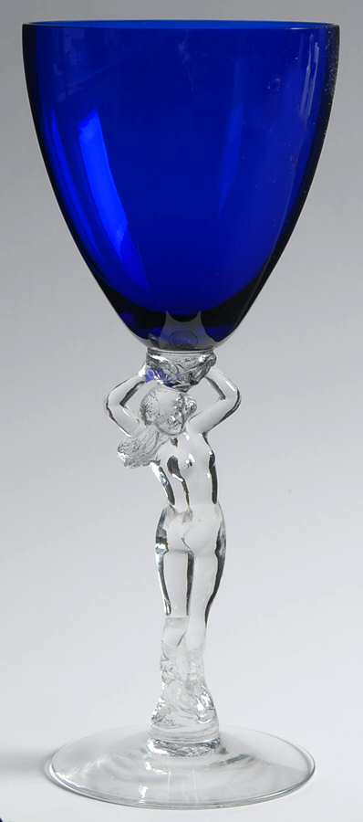 Nude Stems-All Colors & Variations Royal Blue Water Goblet by Cambridge-1