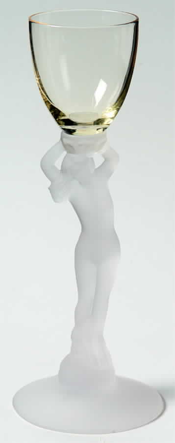 Nude Stems-All Colors & Variations Gold Krystol Frosted Stem Brandy Glass by Cambridge-1