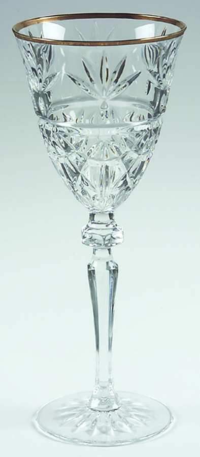 Traditions Gold Water Goblet by Cristal D'Arques - Durand-1