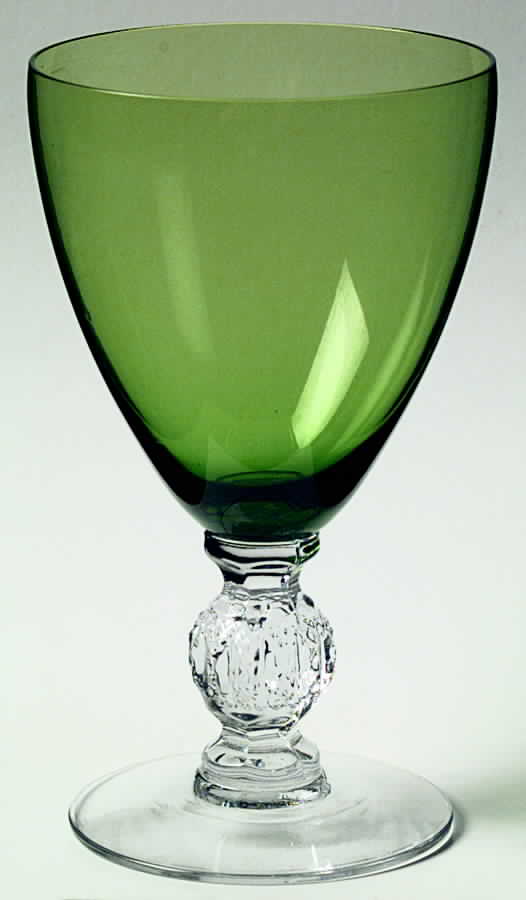 Aurora Green Water Goblet by Cambridge-1