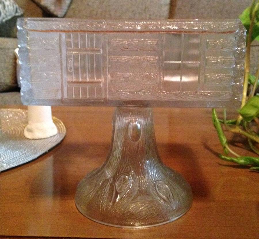 Log Cabin 7" Compote No Lid by Central Glass Works-1