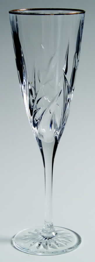 Cassandra Gold Fluted Champagne by Cristal D'Arques - Durand-1