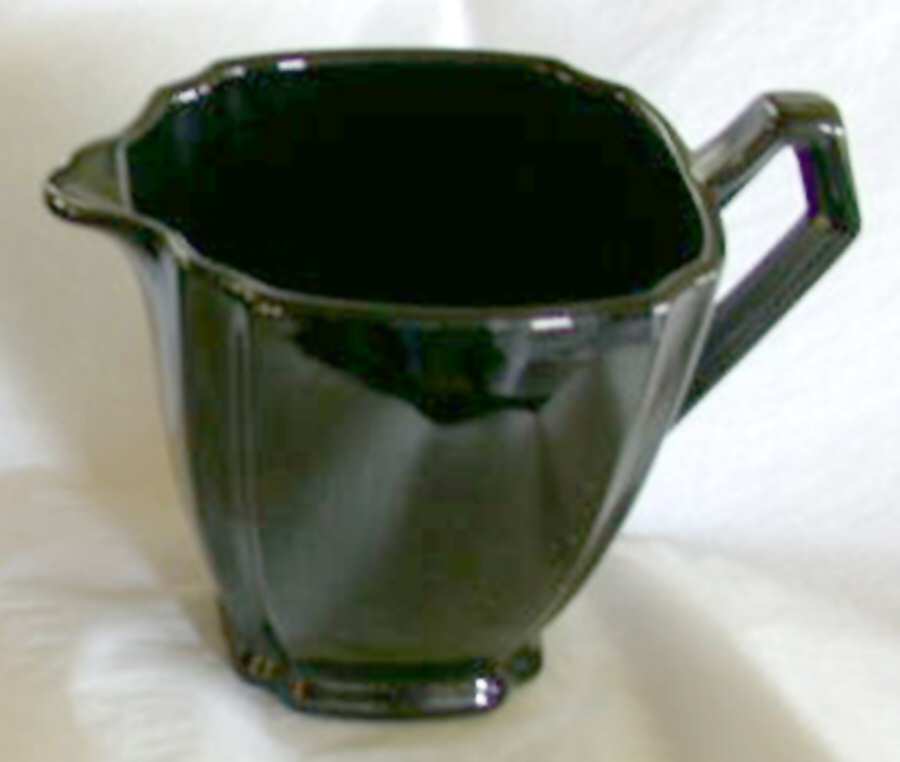 1450 Black Creamer by Central Glass Works-1