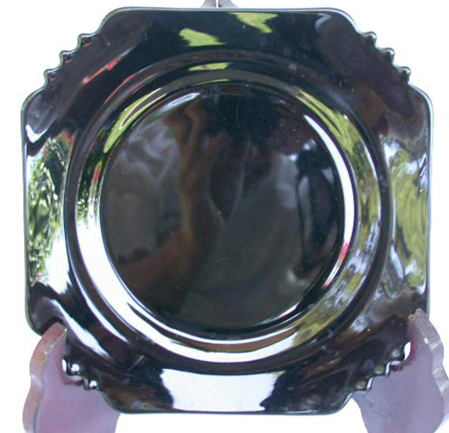 1450 Black 7" Salad Plate by Central Glass Works-1
