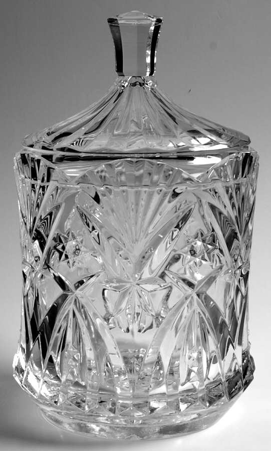 Vincennes Biscuit Barrel & Lid by Cristal D'Arques - Durand-1