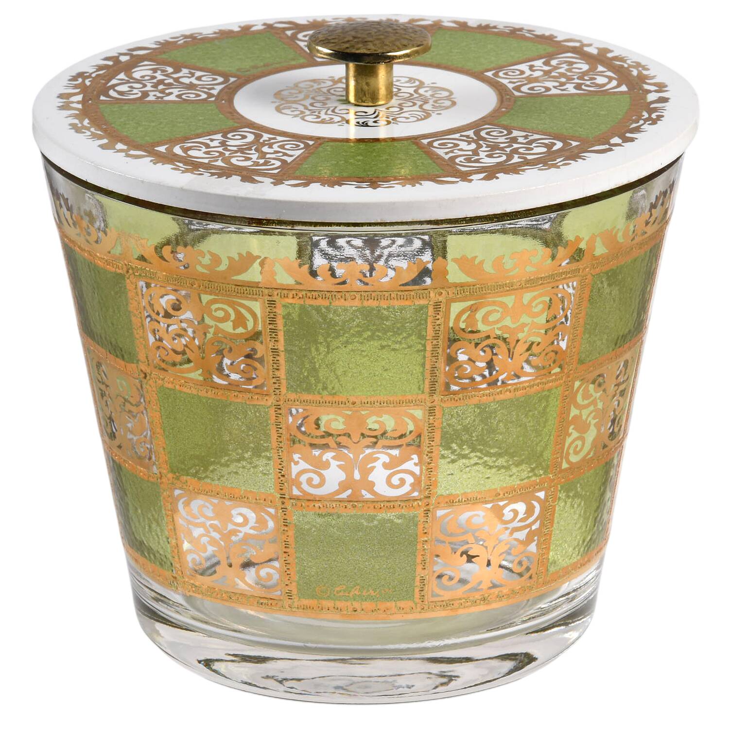 Prado Green Ice Bucket & Lid by Culver-1
