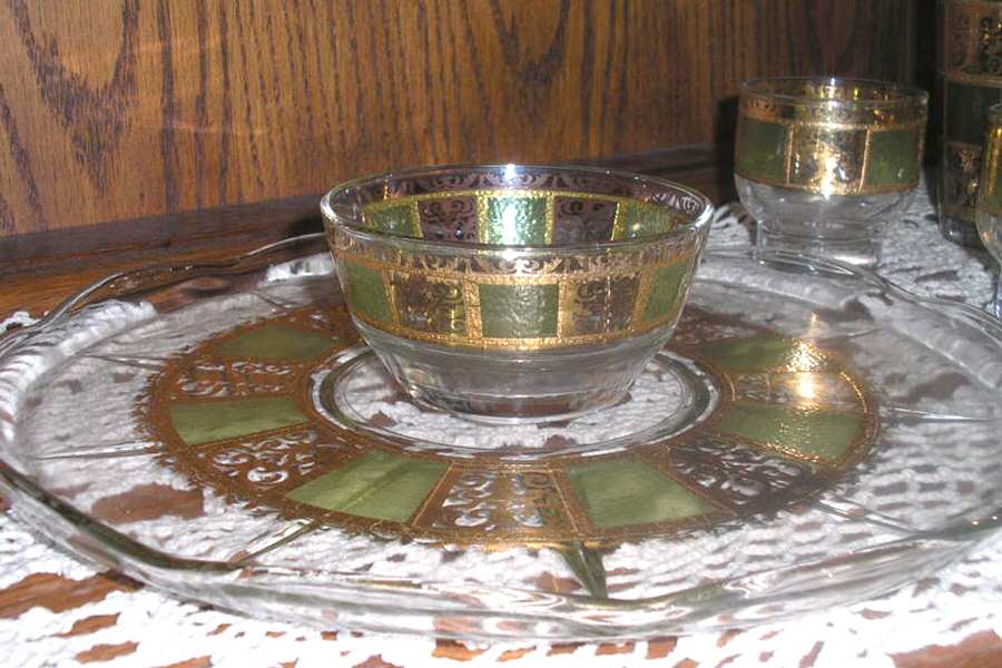 Prado Green Chip & Dip Set by Culver-1