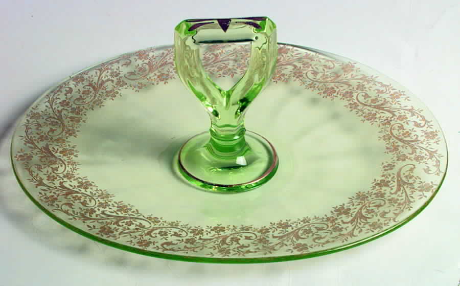 Etch 719 Green Center Handle Tray by Cambridge-1