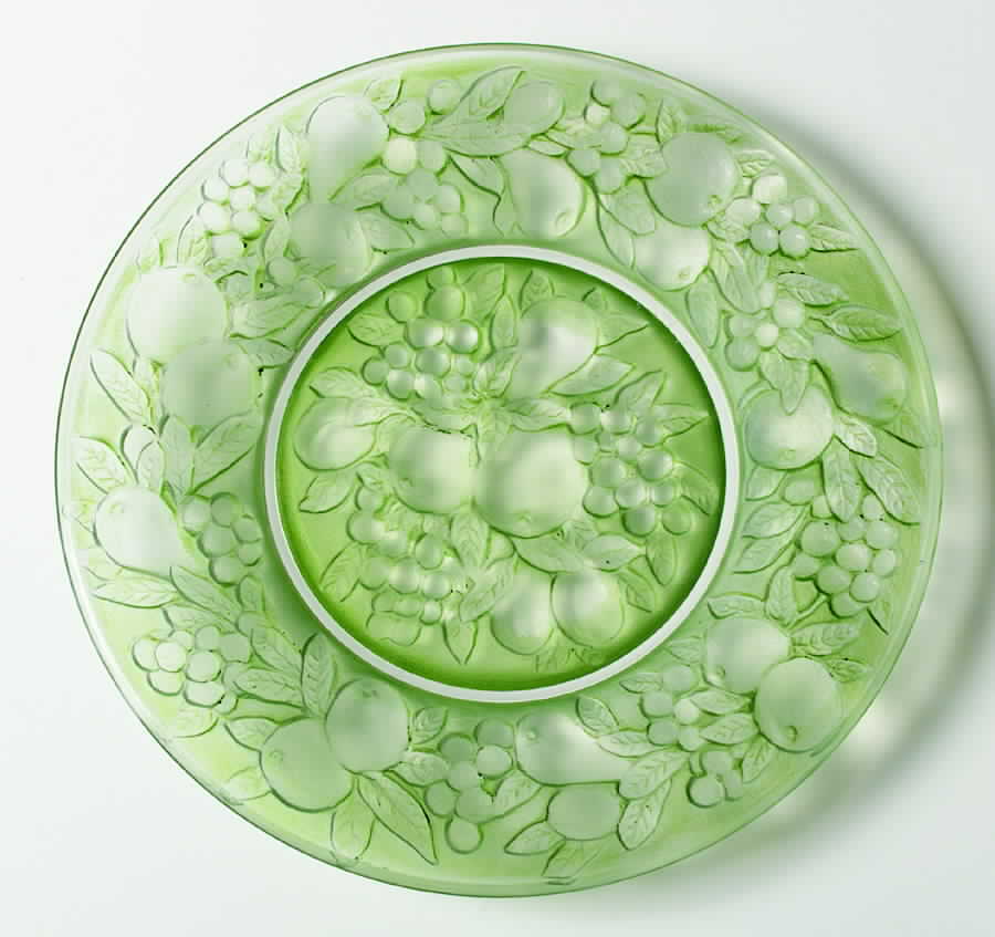 Martele' Green (Jade) Luncheon Plate by Consolidated-1