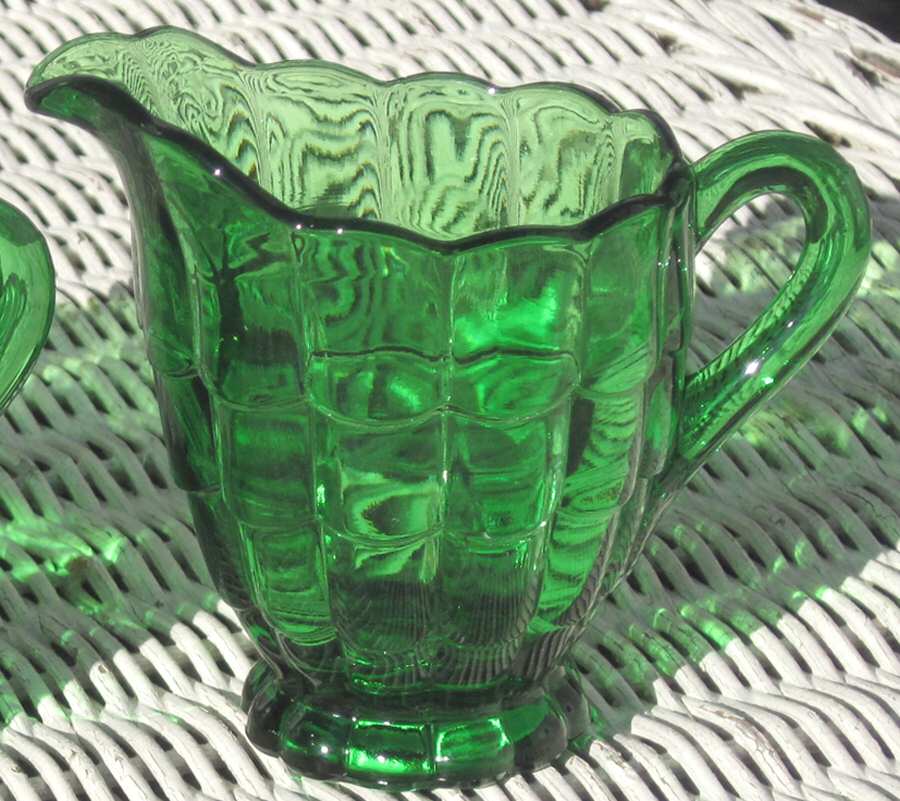 Cascade Green Creamer by Cambridge-1