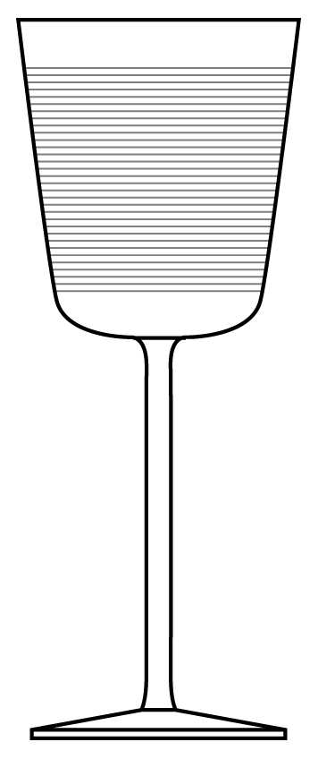 Spiral Cone Water Goblet by Calvin Klein-1