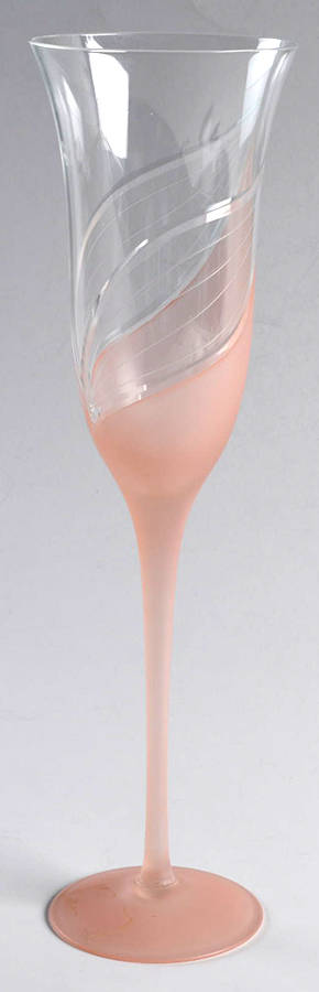 Melinda Pink (Frosted) Fluted Champagne by Crystal Clear Industries-1