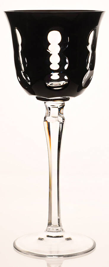 Kawali Knotched Stem Black Rhine Wine by Christofle-1